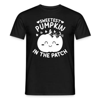 Cutest Pumpkin of the Family I Halloween Pumpkin - Men's T-Shirt - black - Front - AI Model Male 178 light (178cm)