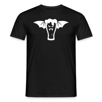 Halloween Vampire Beer Bat Vampire Beer - Men's T-Shirt - black - Front - AI Model Male 178 light (178cm)