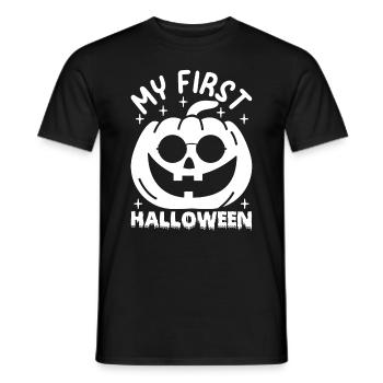 Halloween Pumpkin Baby My First Halloween - Men's T-Shirt - black - Front - AI Model Male 178 light (178cm)