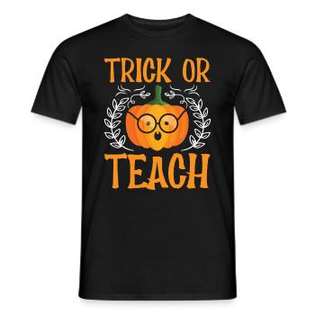 Halloween School Teacher - Trick Or Teach - Männer T-Shirt - Schwarz - Vorne - AI Model Male 178 light (178cm)