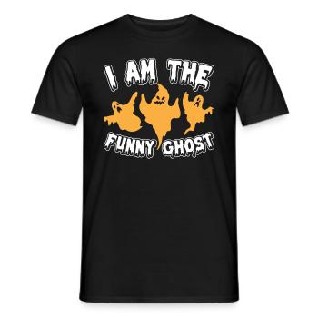 Halloween Ghost I Am The Funny Ghost - Men's T-Shirt - black - Front - AI Model Male 178 light (178cm)