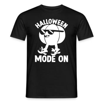 Halloween Mode On I Halloween Party Funny Hallowee - Männer T-Shirt - Schwarz - Vorne - AI Model Male 178 light (178cm)