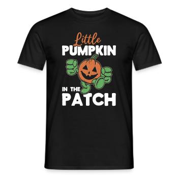 Halloween Little Pumpkin In The Patch I Halloween - Men's T-Shirt - black - Front - AI Model Male 178 light (178cm)
