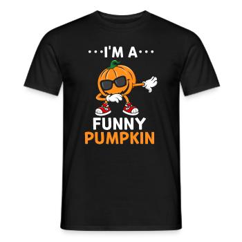 Halloween Pumpkin Dabbing Pumpkin Funny Pumpkin - Männer T-Shirt - Schwarz - Vorne - AI Model Male 178 light (178cm)