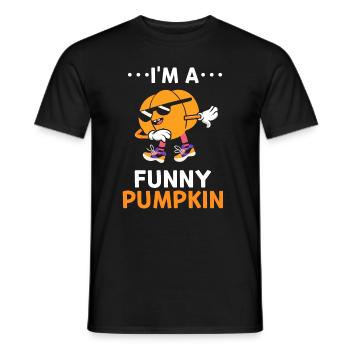Halloween Pumpkin Dab Dance Pumpkin - Je suis drôle - T-shirt homme - noir - Devant - AI Model Male 178 light (178cm)