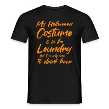 Le costume d’Halloween est dans la blanchisserie uniquement ici pour D - T-shirt homme - noir - Devant - AI Model Male 178 light (178cm)