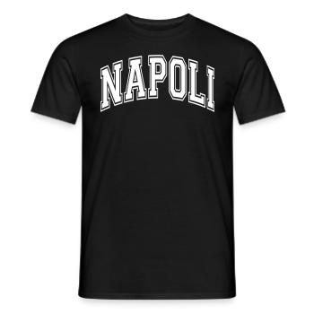 Napoli - T-shirt uomo - nero - Fronte - AI Model Male 178 light (178cm)