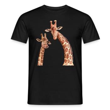 Giraffe Lover Zoo Giraffe Zoo Animal Giraffes - Men's T-Shirt - black - Front - AI Model Male 178 light (178cm)