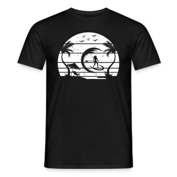 Surfer Girls Stand Up Paddle Board - Water Sports - Männer T-Shirt - Schwarz - Vorne - AI Model Male 178 light (178cm)