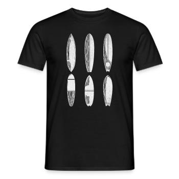Surfboard Surfing - Water Surfer Surfing Surfboard - Männer T-Shirt - Schwarz - Vorne - AI Model Male 178 light (178cm)