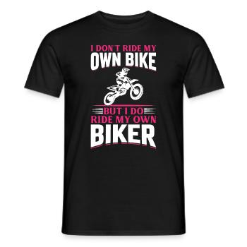 I Don't Ride My Own Bike - Motorcycle Dirtbike Bik - Männer T-Shirt - Schwarz - Vorne - AI Model Male 178 light (178cm)