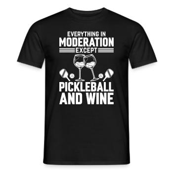 Pickleball Player - Pickleball Tennis Paddleball P - T-shirt homme - noir - Devant - AI Model Male 178 light (178cm)