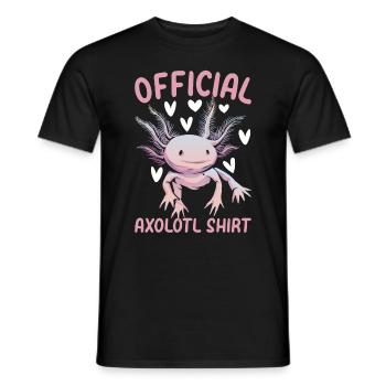 Axolotl Official Axolotl Shirt Axolotl Kawaii Axol - Männer T-Shirt - Schwarz - Vorne - AI Model Male 178 light (178cm)
