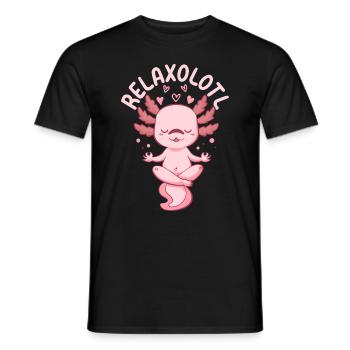 Axolot Lover Funny Axolot - Relaxolotl Axolot - Männer T-Shirt - Schwarz - Vorne - AI Model Male 178 light (178cm)