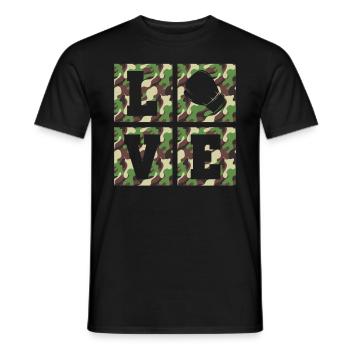 Boxing LOVE - Martial Arts Boxing Fighter Kickboxi - Männer T-Shirt - Schwarz - Vorne - AI Model Male 178 light (178cm)