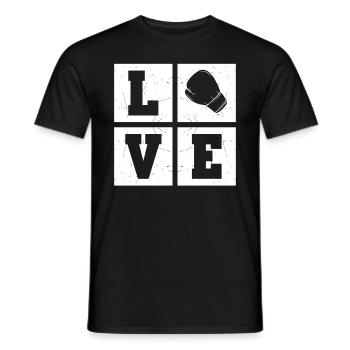 Boxing Martial Arts Boxing Fighter Kickboxing - LO - Männer T-Shirt - Schwarz - Vorne - AI Model Male 178 light (178cm)