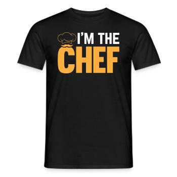 Cooking Cook Funny Cooking Chef - Je suis le chef - T-shirt homme - noir - Devant - AI Model Male 178 light (178cm)