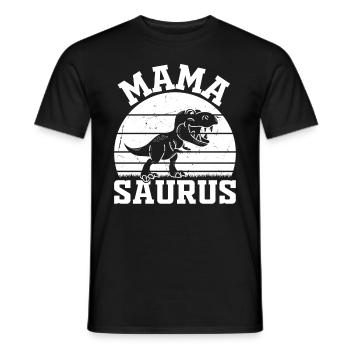 Maman Saurus Mama Dinosaure - Mamasaurus - T-shirt homme - noir - Devant - AI Model Male 178 light (178cm)