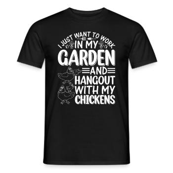 Jardinier de poulet - Jardinier Éleveur de poulets - T-shirt homme - noir - Devant - AI Model Male 178 light (178cm)