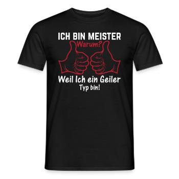 Ich Bin Meister Heimwerker - Handwerker Meister - Männer T-Shirt - Schwarz - Vorne - AI Model Male 178 light (178cm)