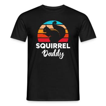 Squirrel Dad Squirrel Daddy Squirrel Owner - Männer T-Shirt - Schwarz - Vorne - AI Model Male 178 light (178cm)