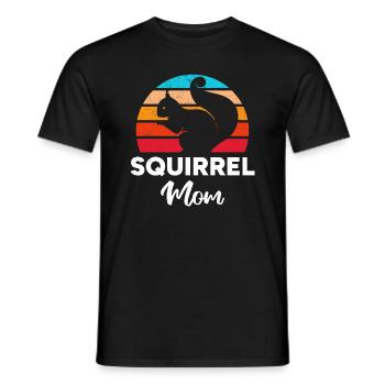 Squirrel Mom Squirrel Mama Squirrel Owner - Männer T-Shirt - Schwarz - Vorne - AI Model Male 178 light (178cm)