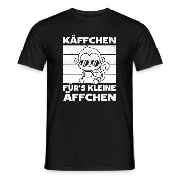 Affen Orang-Utan Affe - Käffchen für's Kleine Ä - Männer T-Shirt - Schwarz - Vorne - AI Model Male 178 light (178cm)