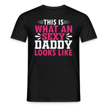 This Is What An Sexy Daddy Looks Like - Sexy Daddy - Men's T-Shirt - black - Front - AI Model Male 178 light (178cm)