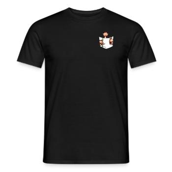 Orang-outan Monkey Lover - Monkeys Pocket - T-shirt homme - noir - Devant - AI Model Male 178 light (178cm)