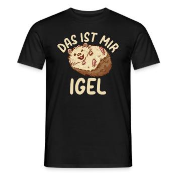 Igel Spruch Das Ist Mir Igel - Braunbrustigel Stac - Männer T-Shirt - Schwarz - Vorne - AI Model Male 178 light (178cm)
