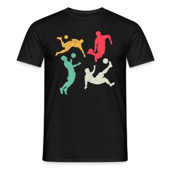 Soccer Sports Soccer Game - Soccer Players - Men's T-Shirt - black - Front - AI Model Male 178 light (178cm)