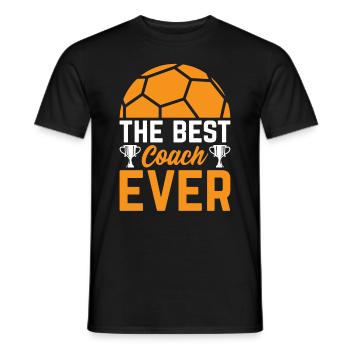 The Best Soccer Coach Ever - Soccer Player Soccer - Men's T-Shirt - black - Front - AI Model Male 178 light (178cm)