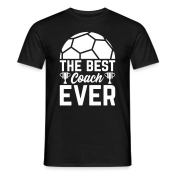 The Best Soccer Coach Ever - Soccer Trainer Soccer - Men's T-Shirt - black - Front - AI Model Male 178 light (178cm)