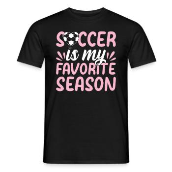 Soccer Player Soccer Lover - Soccer Is My Favorite - Men's T-Shirt - black - Front - AI Model Male 178 light (178cm)