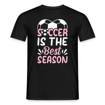 Soccer Ball Soccer Player - Soccer Is The Best Sea - Men's T-Shirt - black - Front - AI Model Male 178 light (178cm)