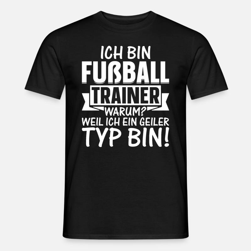 Fußball Trainer - Männer T-Shirt - Schwarz