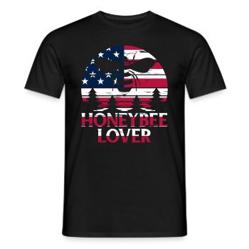 Honeybee Lover Beekeeping Bees - Honeybee Beekeepe - Männer T-Shirt - Schwarz - Vorne - AI Model Male 178 light (178cm)