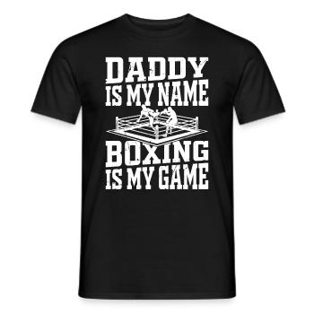 Boxing Daddy is my Name Boxing is my Game Boxingma - Männer T-Shirt - Schwarz - Vorne - AI Model Male 178 light (178cm)