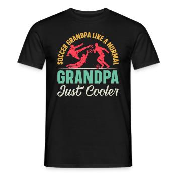 Grand-père de football comme un grand-père normal juste plus cool - - T-shirt homme - noir - Devant - AI Model Male 178 light (178cm)