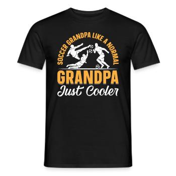 Grandpa Soccer Grandpa Like A Normal Grandpa Just - Männer T-Shirt - Schwarz - Vorne - AI Model Male 178 light (178cm)