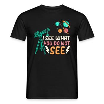 Aérospatiale Voyage spatial Astronome Solar System Branch - T-shirt homme - noir - Devant - AI Model Male 178 light (178cm)