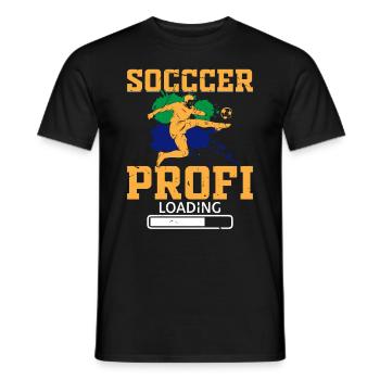 Soccer Lover Soccer Player - Soccer Professional Loading - Men's T-Shirt - black - Front - AI Model Male 178 light (178cm)