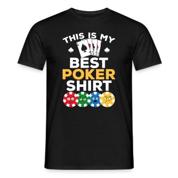 Poker Player - This Is My Best Poker Shirt Poker - Männer T-Shirt - Schwarz - Vorne - AI Model Male 178 light (178cm)