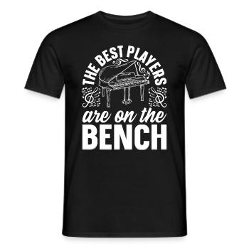 Pianiste pianiste - Les meilleurs joueurs sont sur le - T-shirt homme - noir - Devant - AI Model Male 178 light (178cm)