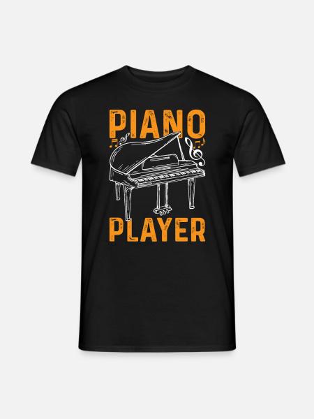 Piano Player Piano Pianist Musician Piano Player - Männer T-Shirt - Schwarz