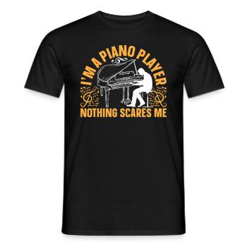 Piano Keyboard Player - I'm A Piano Player Nothing - Männer T-Shirt - Schwarz - Vorne - AI Model Male 178 light (178cm)