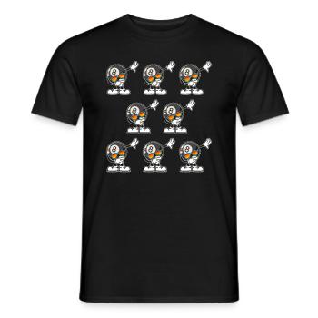 Billiard 8-Ball Pool Billiard Ball Dabbing Dance B - Männer T-Shirt - Schwarz - Vorne - AI Model Male 178 light (178cm)