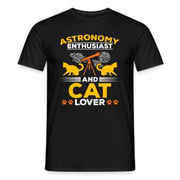 Solar System Astronomy I Astronomy Enthusiast And - Männer T-Shirt - Schwarz - Vorne - AI Model Male 178 light (178cm)