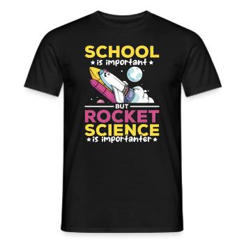 Space Exploration Space Travel Spaceship Rocket Sc - Männer T-Shirt - Schwarz - Vorne - AI Model Male 178 light (178cm)