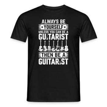 Soyez toujours vous-même sauf si vous pouvez être guitariste - T-shirt homme - noir - Devant - AI Model Male 178 light (178cm)
